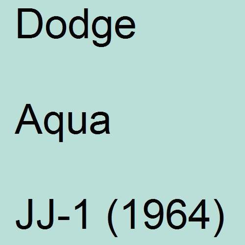 Dodge, Aqua, JJ-1 (1964).